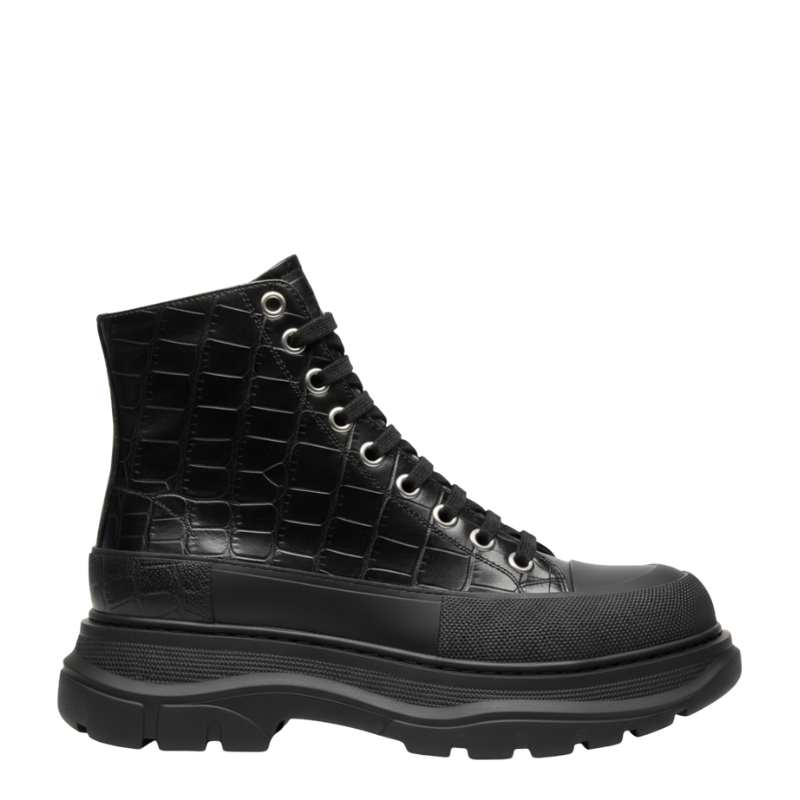 Tread Croc High-Top Ankle Boots