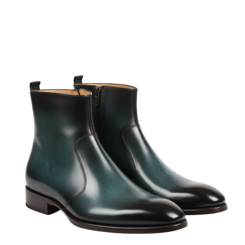 Emerald Luxe Ankle Chelsea Boots