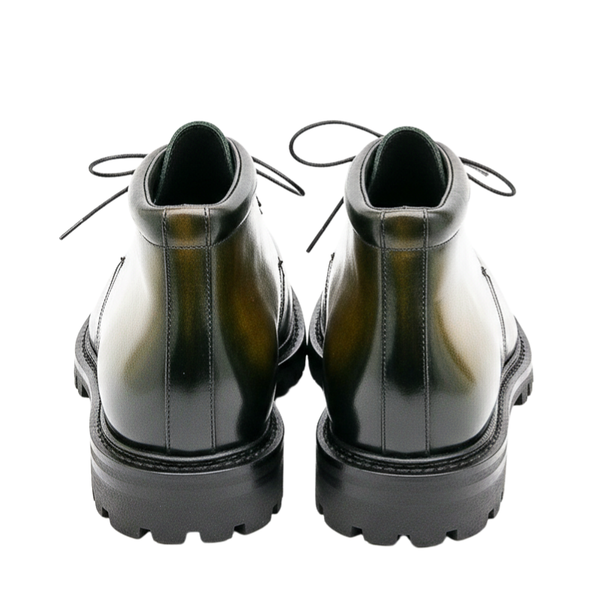Autumn Leaf Patina With Predominantly Tones Chukka Boot