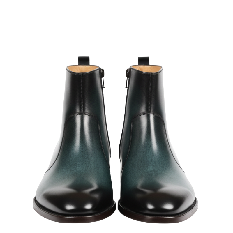 Emerald Luxe Ankle Chelsea Boots