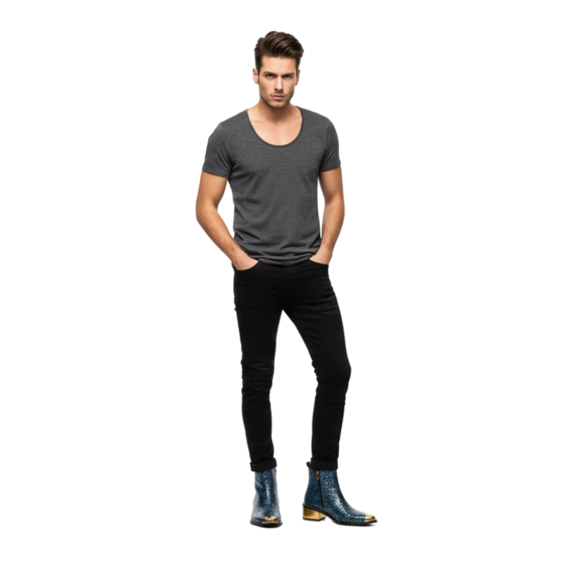 Royale Veleno Python Golden Toe Boot