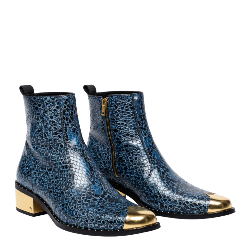 Royale Veleno Python Golden Toe Boot