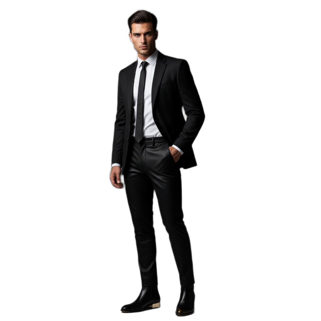 Classic Noir Serpent Luxe Boots