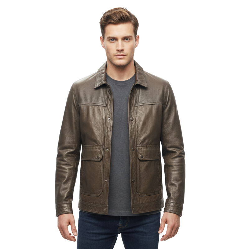 Old-Town Safari Leather Jacket