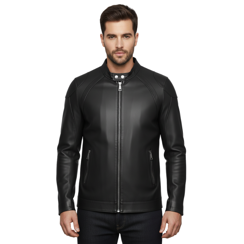 Midnight Strike Moto Leather Jacket