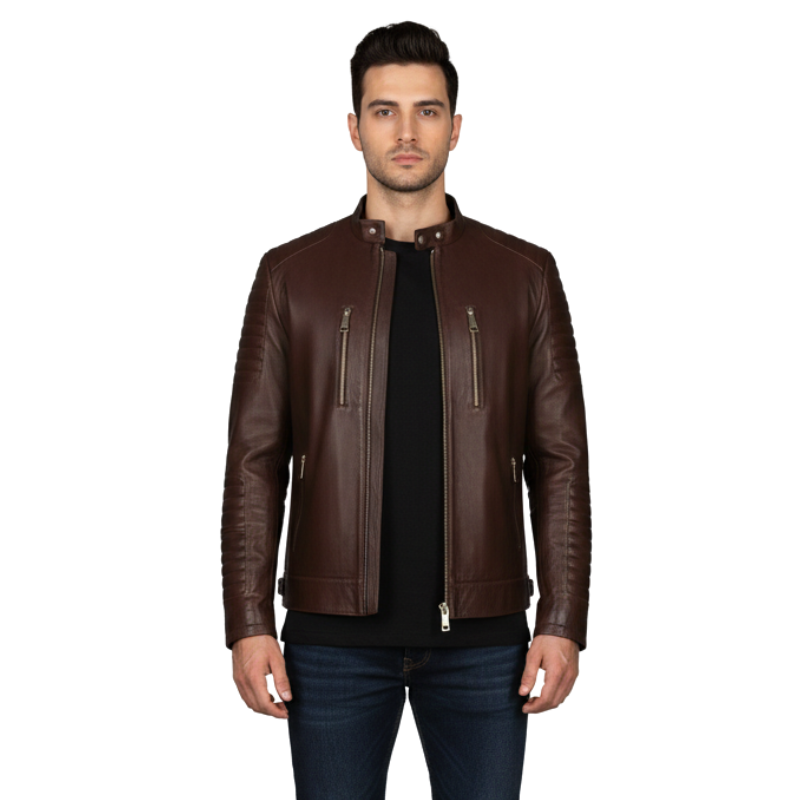 Men's Rider Quilted Leather Jacket