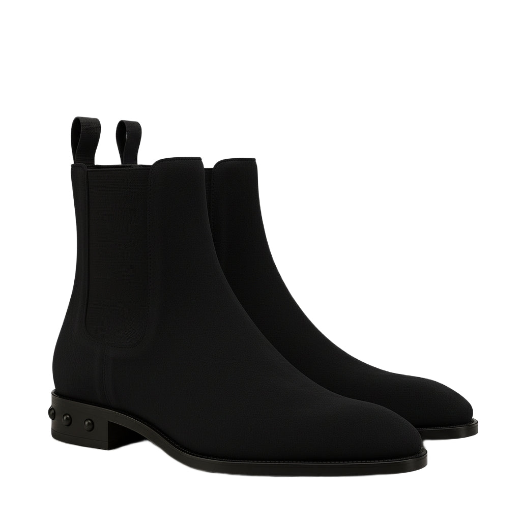 Coal Suede Leather Chelsea Boots