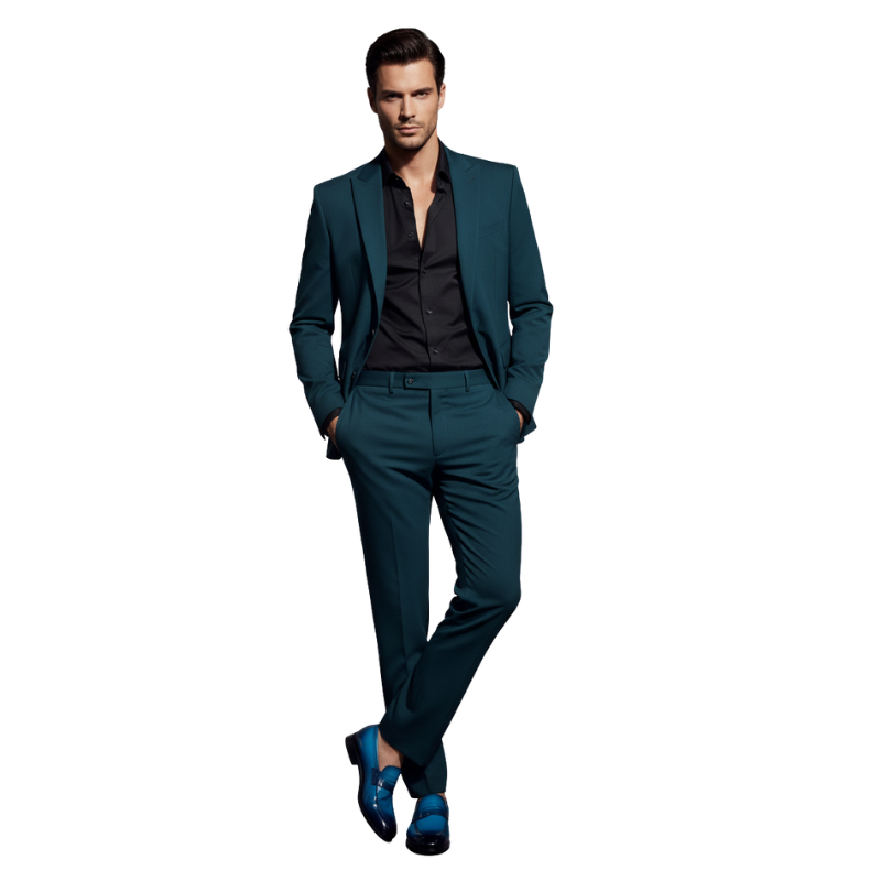 Azure Royale Gradient Penny Loafers