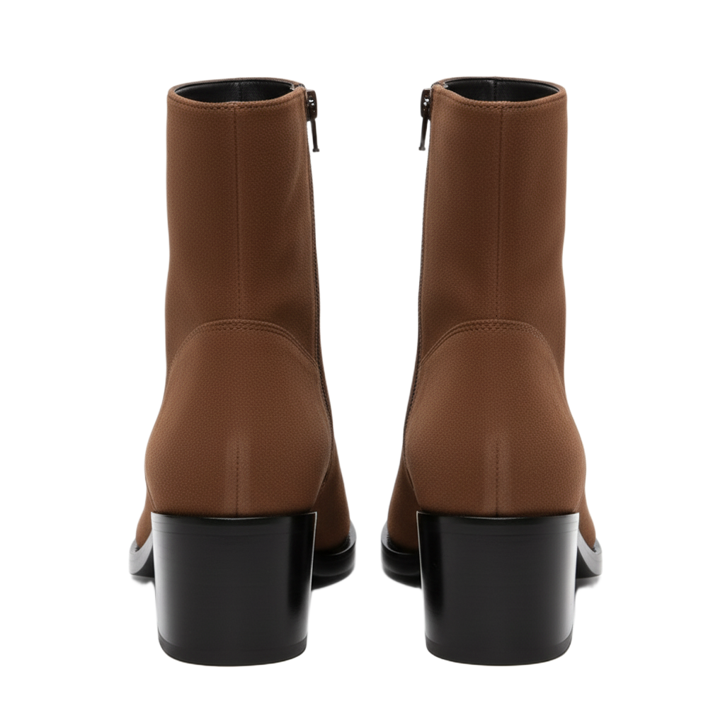 Punk Seude Golden Toe Boots