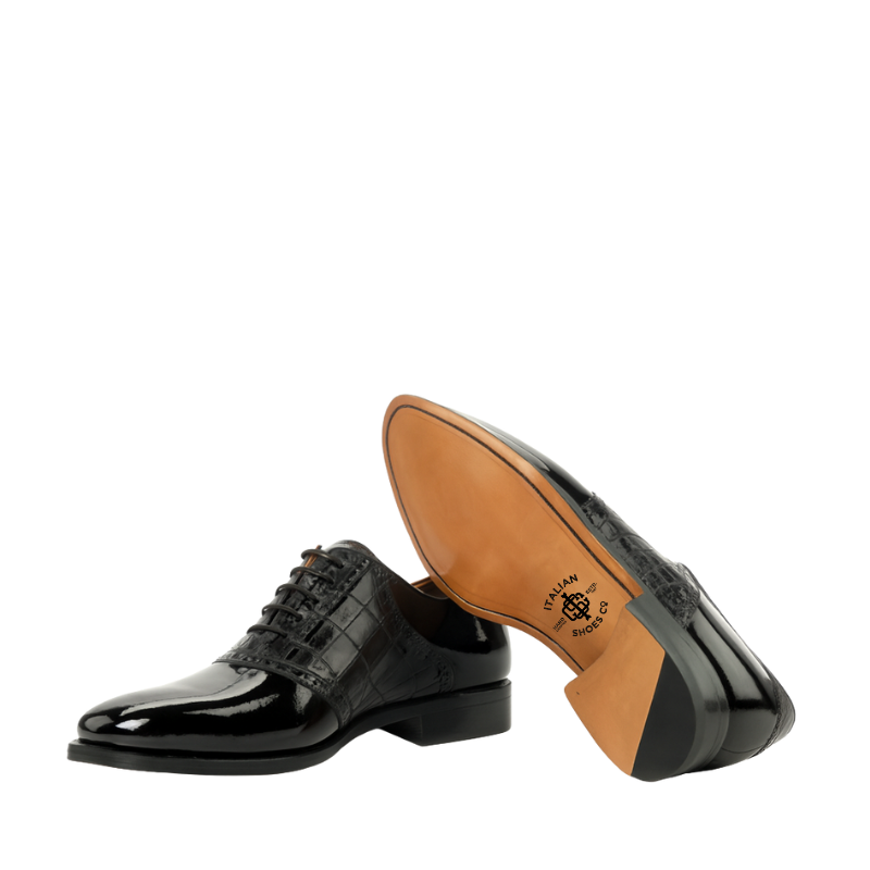 Luxury Patent Saddle Shoes