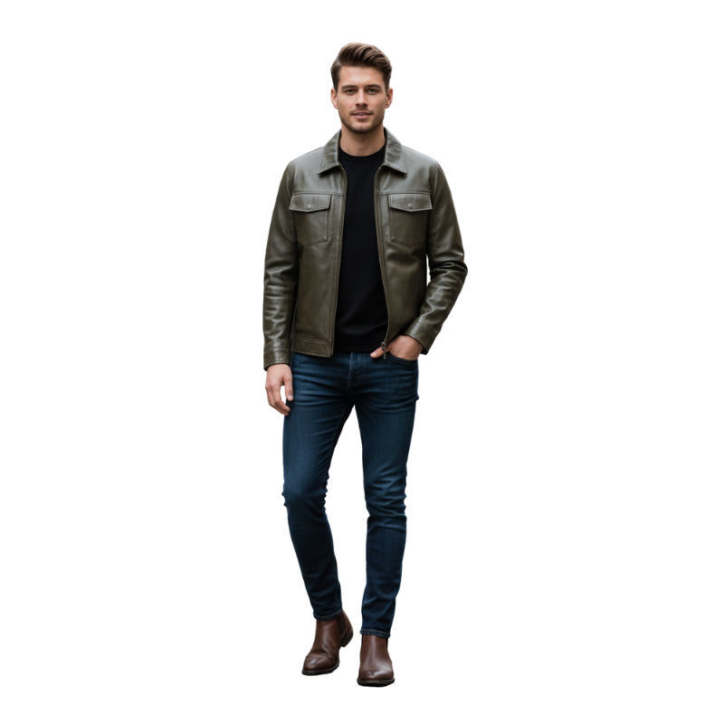 Italian Monarch Luxe Leather Jacket