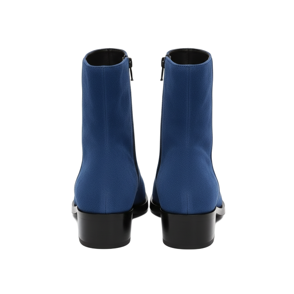 Punk Seude Golden Toe Boots