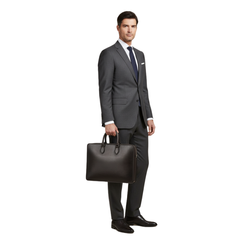 Obsidian Executive Leather Briefcase