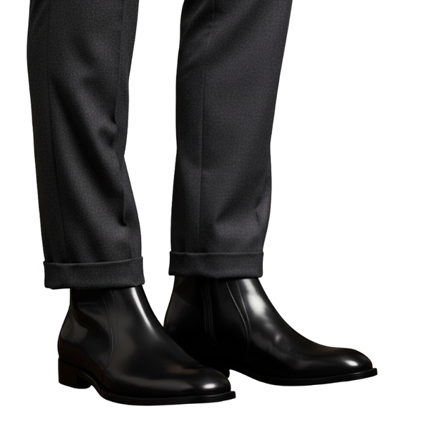 Midnight Monarch Gloss Ankle Boots
