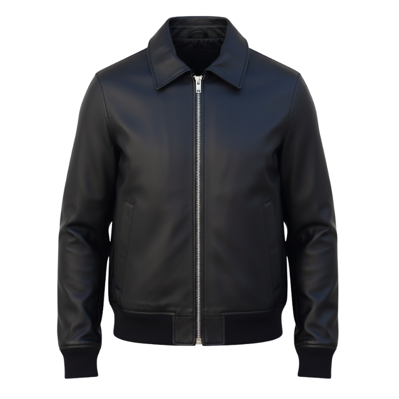 Luxury Shadowcraft Zipper Bomber Jacket