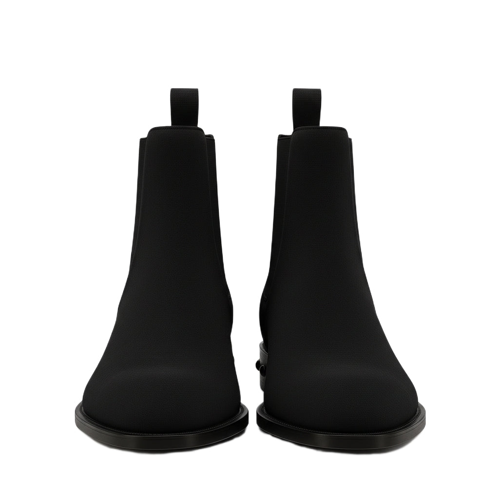 Coal Suede Leather Chelsea Boots