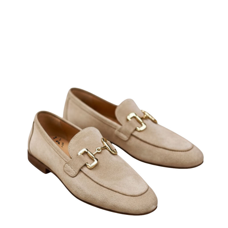 Luxury Bit Suede Buckle Loafers