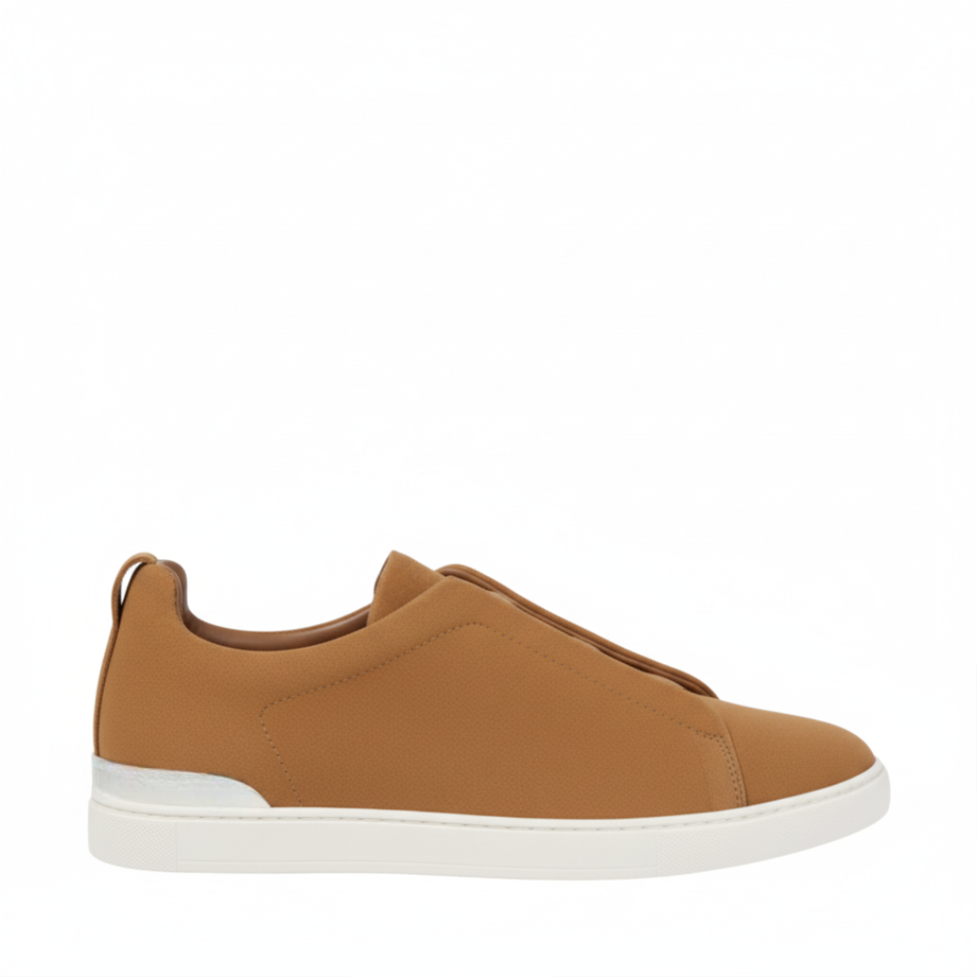 Luxury Edition Triple Stitch Tan Sneaker for Men's