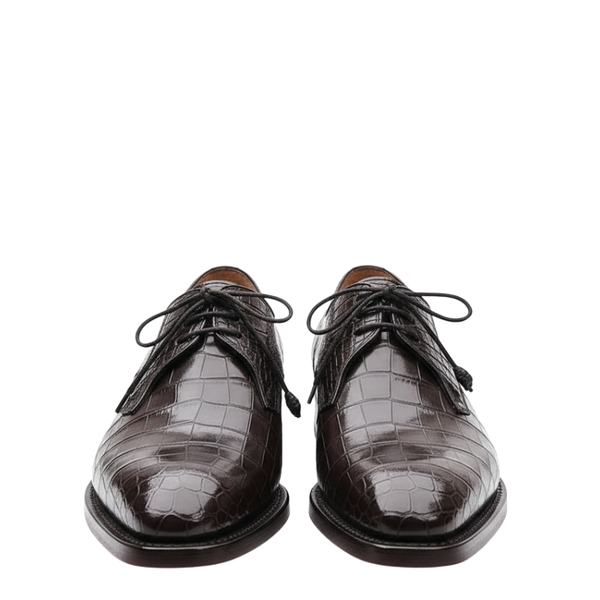 Mens Regal Obsidian Croc Oxfords