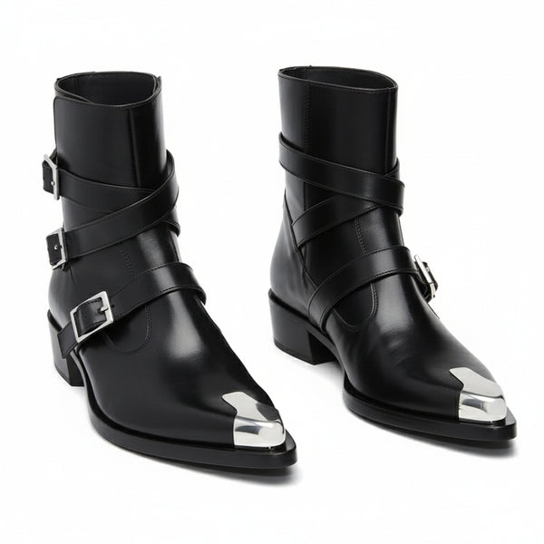 Punk Triple Strap Boots