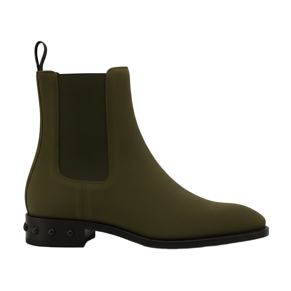 Coal Suede Leather Chelsea Boots