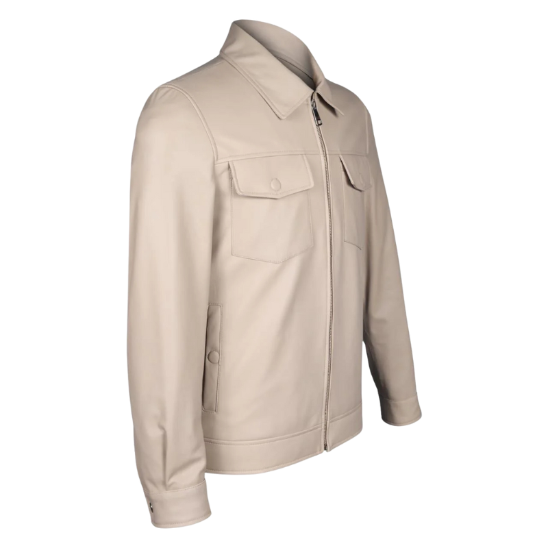 Men s Urban Minimalist Leather Jacket