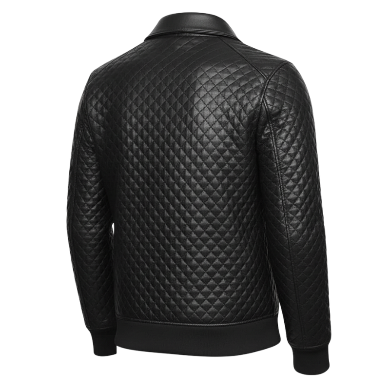 Men s Diamond Forge Luxe Quilted Leather Jacket