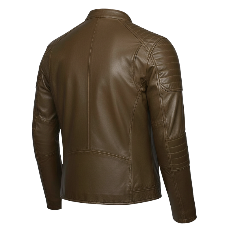 Italian BronzeRider Moto Luxe Leather Jacket
