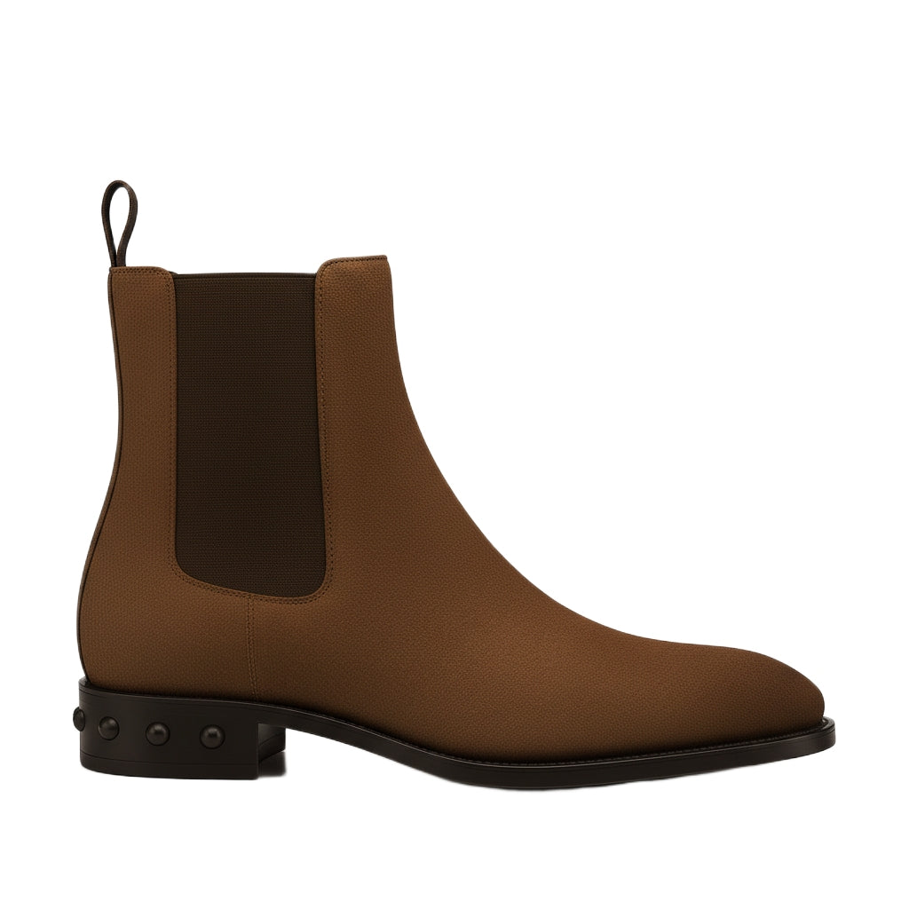 Coal Suede Leather Chelsea Boots