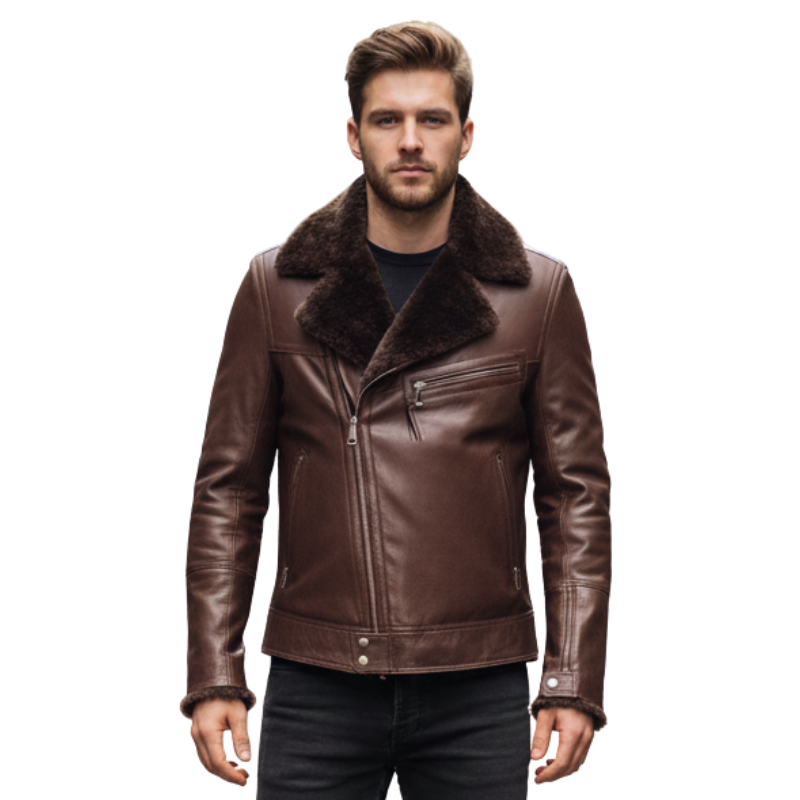Men’s Frost Aviator Leather Jacket