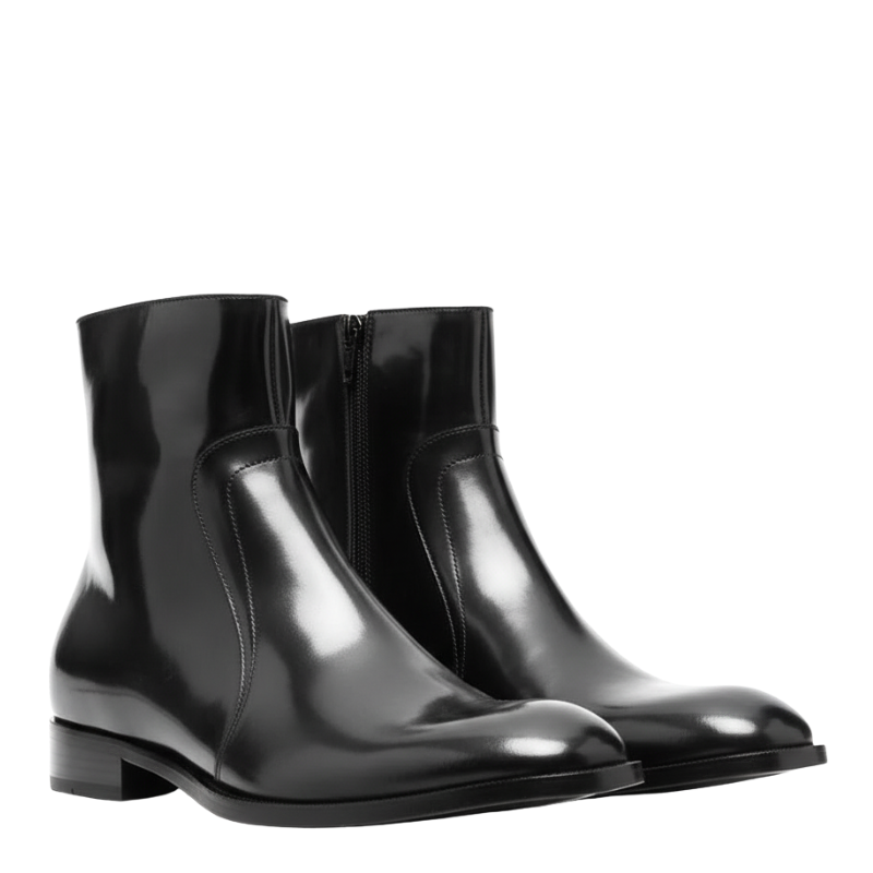 Midnight Monarch Gloss Ankle Boots
