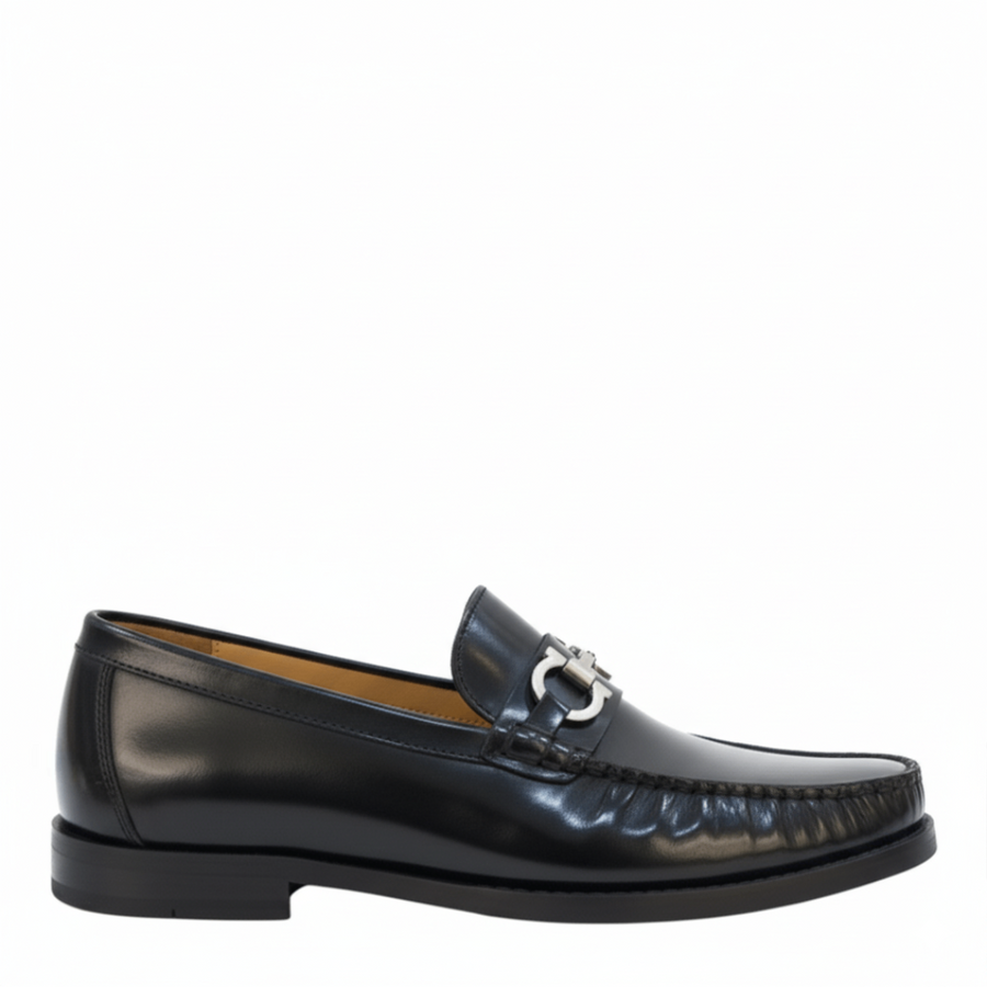 Luxury Midnight Crest Bit Loafers