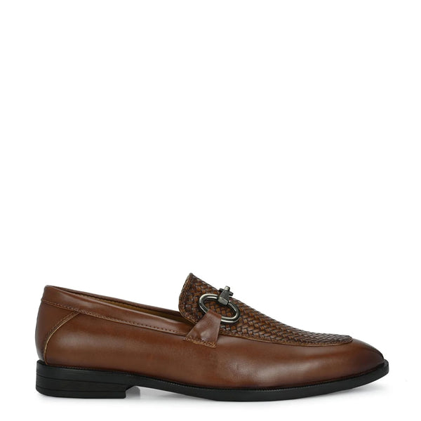 Classic Leather Horsbit Buckled Formal Loafer