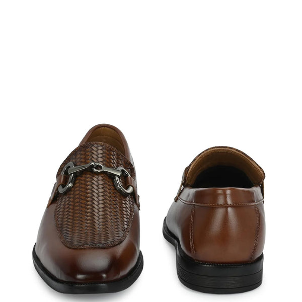 Classic Leather Horsbit Buckled Formal Loafer