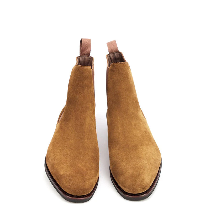 Luxury Suede Handmade Leather Chelsea Boots