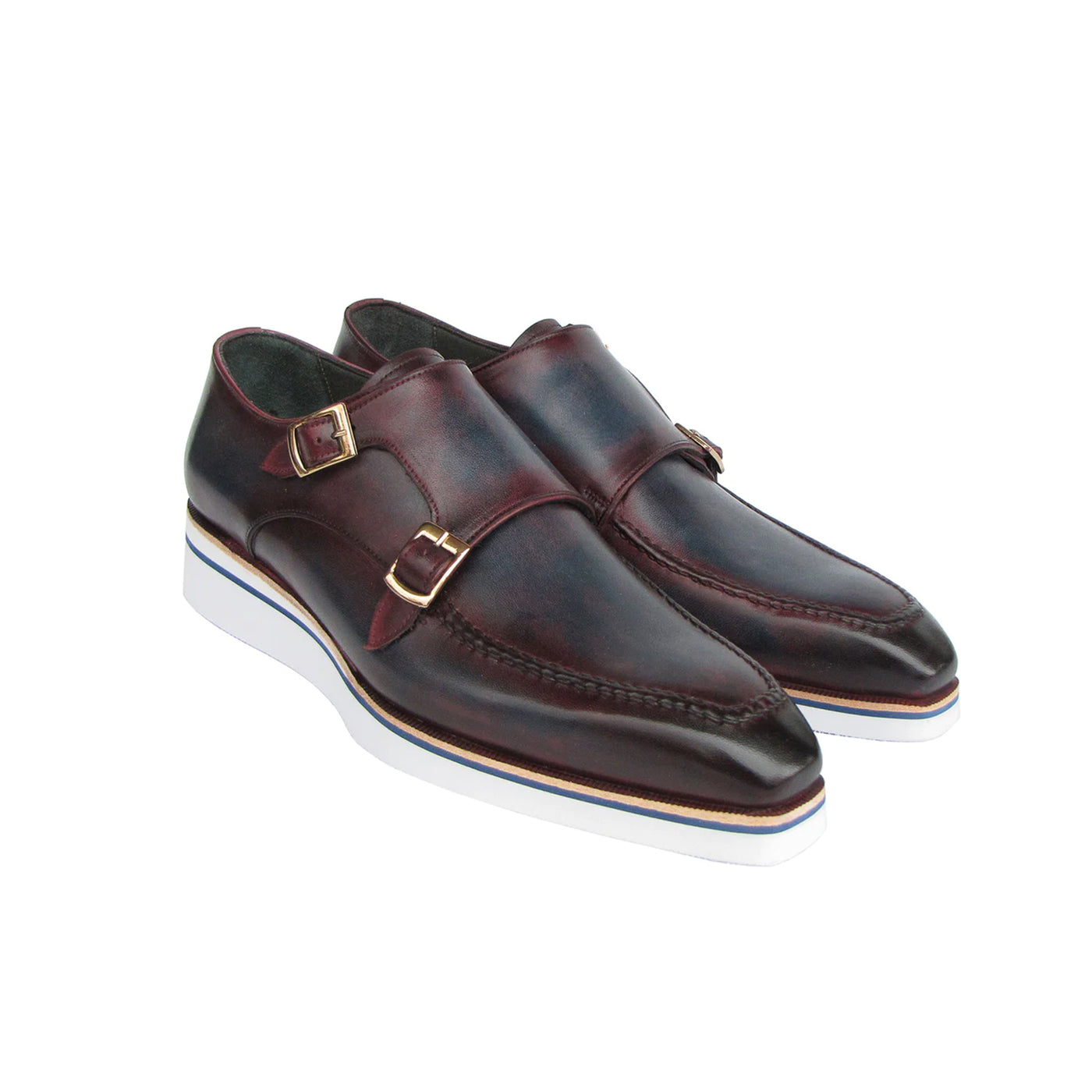 Men s Smart Casual Monkstraps Blue Shoes