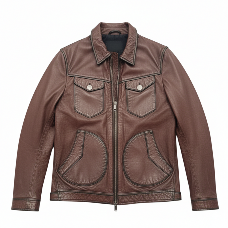 Midnight Retro Utility Rider Jacket
