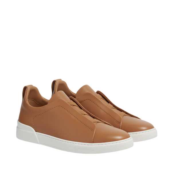 Luxury Edition Triple Stitch Leather Sneaker for Mens
