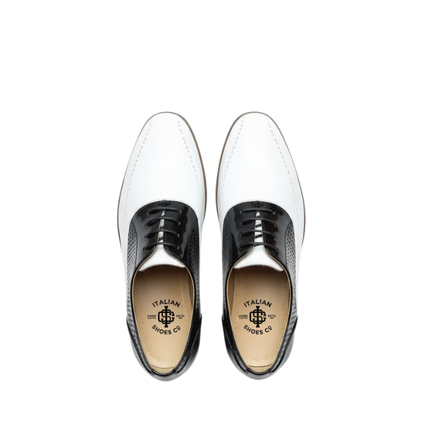 Classic Dual Tone Sleek Derby Shoes
