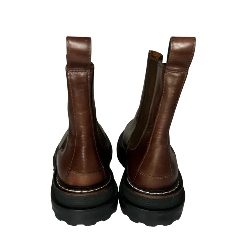 Luxury Ankle Boots for Womens with Gold-accent Toe Detail