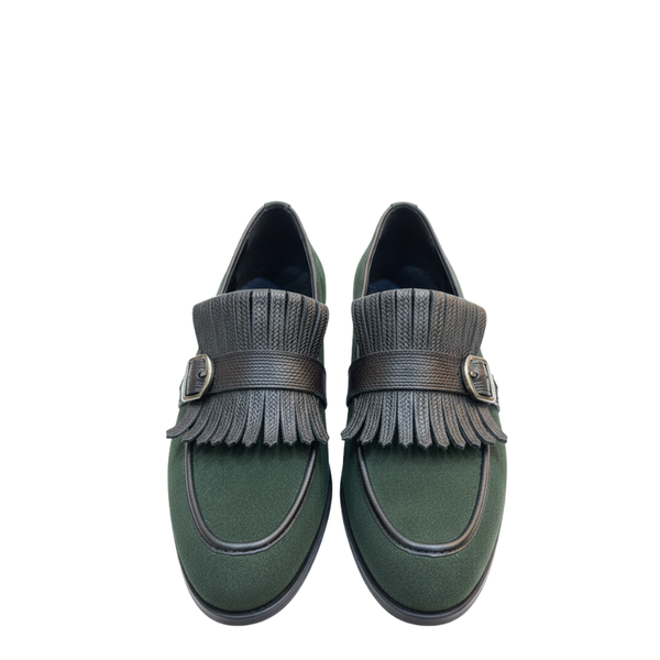 Royale Fringe Buckle Loafers