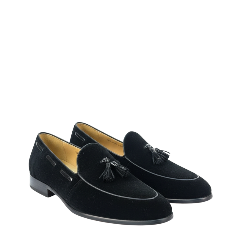 Prime Velvet Tassel Loafers