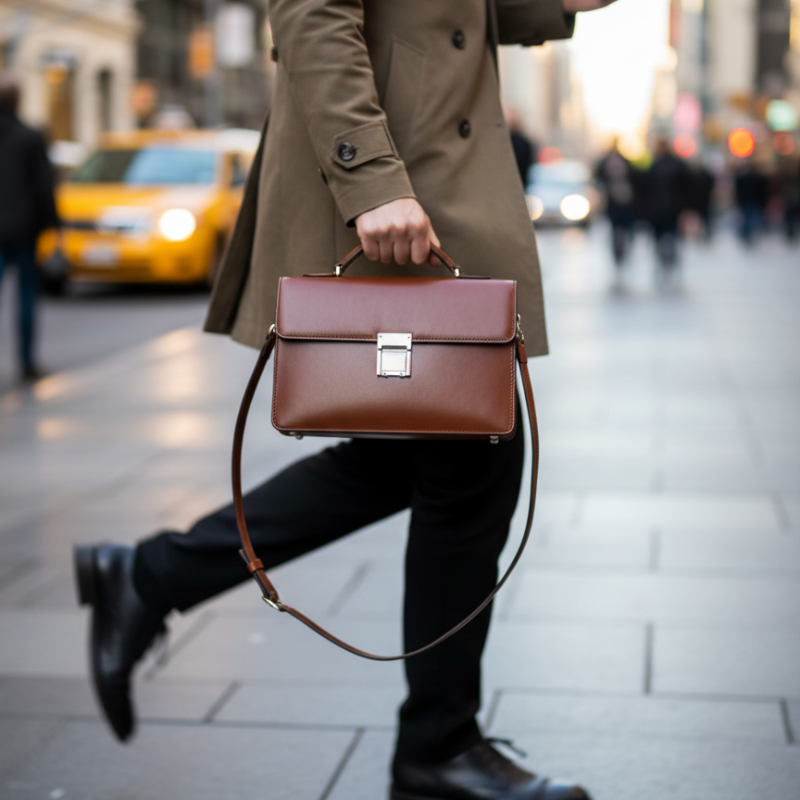 Metro Sienna Leather Brilliance Handbag