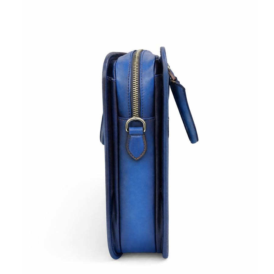 Men s Multifunctional Leather Luxury Briefcase Bag