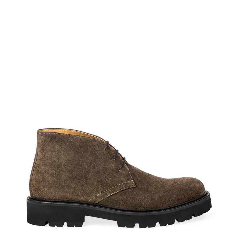 Suede Luxury Solid Leather Chukkas Boot Olive Green