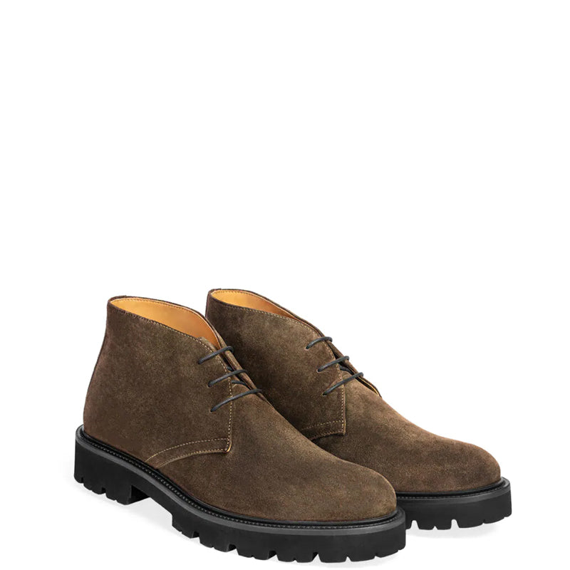 Suede Luxury Solid Leather Chukkas Boot Cocoa Brown