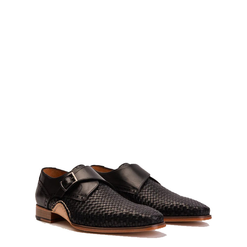 Men's Leather Single Strap Monk Shoe