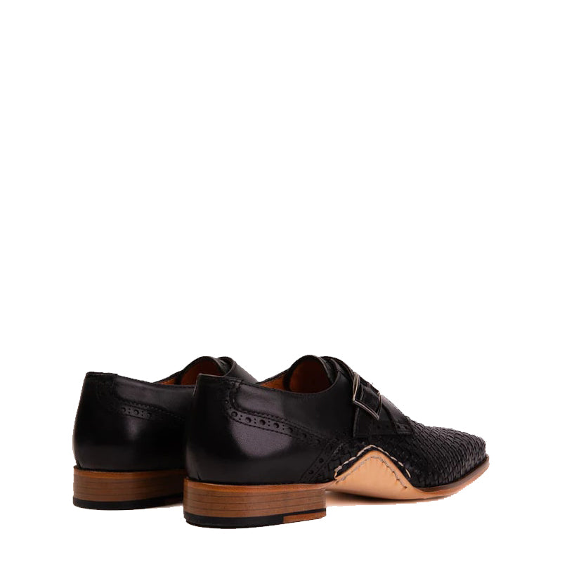Men's Leather Single Strap Monk Shoe