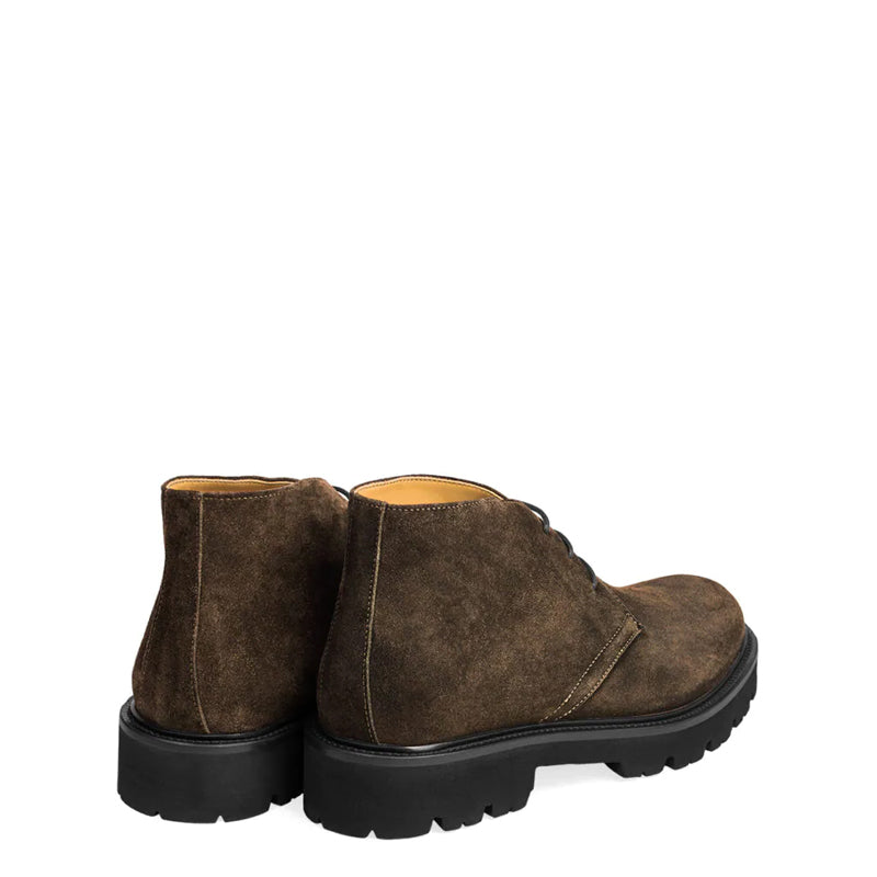 Suede Luxury Solid Leather Chukkas Boot Olive Green