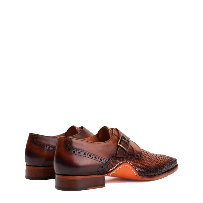 Men's Leather Single Strap Monk Shoe